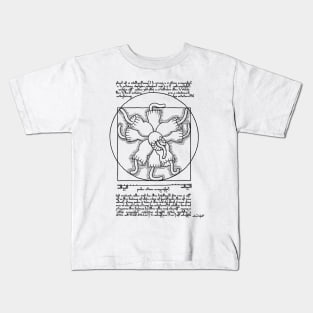 Vitruvian Choanoflagellate Colony - Choanoflagellate Rosette Kids T-Shirt